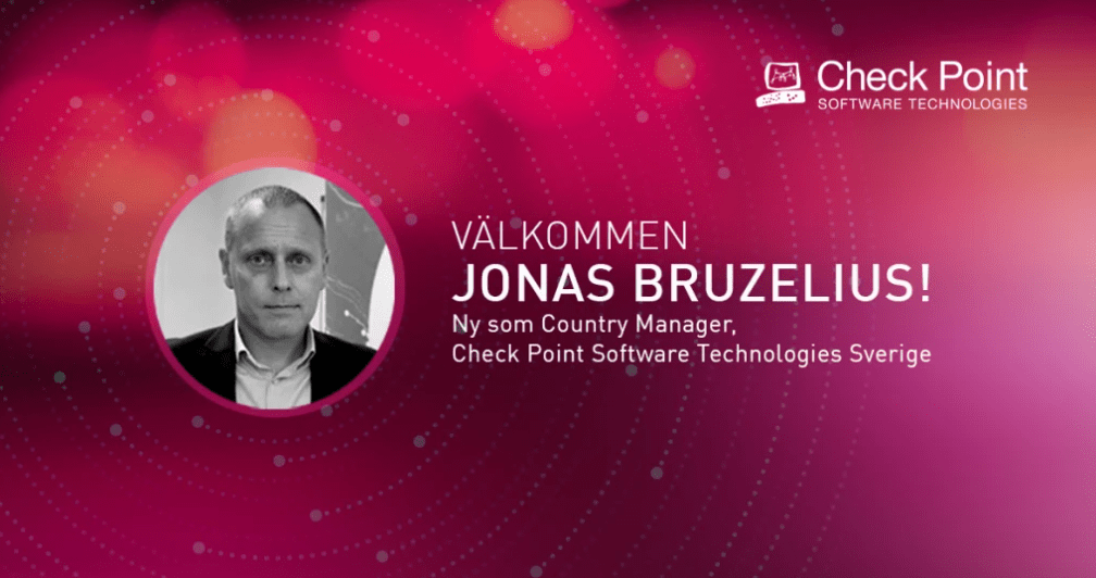 Jonas Bruzelius är ny landschef för Check Point Sverige