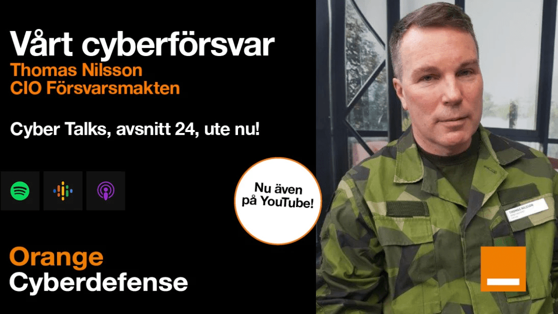Försvarsmaktens CIO, Thomas Nilsson intervjuas i podden Cyber Talks