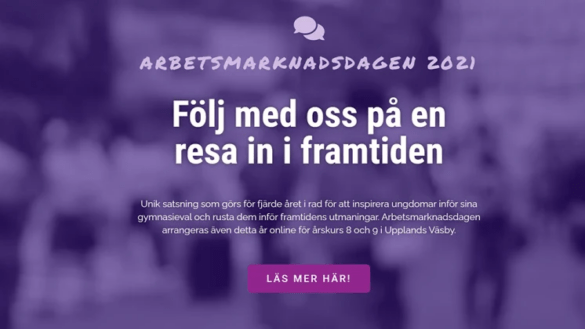 Arbetsmarknadsdagen 2021 digital, precis som föregående år