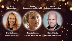 Dustin, Zmarta och Apoteksgruppen vinnare av Engagement Award