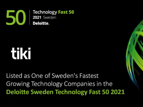 Tiki Safety placerar sig på Deloittes lista över Sveriges 50 snabbast växande bolag