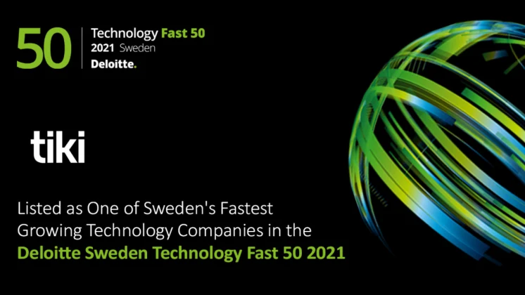 Tiki Safety placerar sig på Deloittes lista över Sveriges 50 snabbast växande bolag