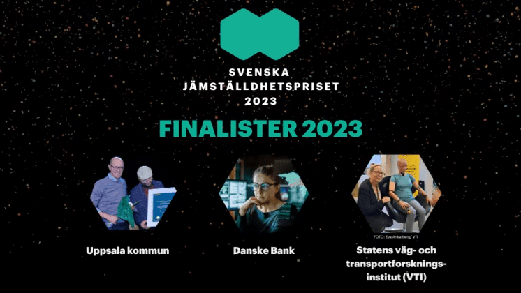 Tre bidrag går vidare till final i Svenska Jämställdhetspriset 2023