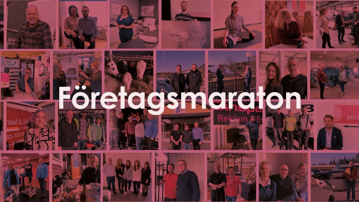 Vi besöker 100 företag i årets Företagsmaraton i Uddevalla Vi besöker 100 företag i årets Företagsmaraton i Uddevalla