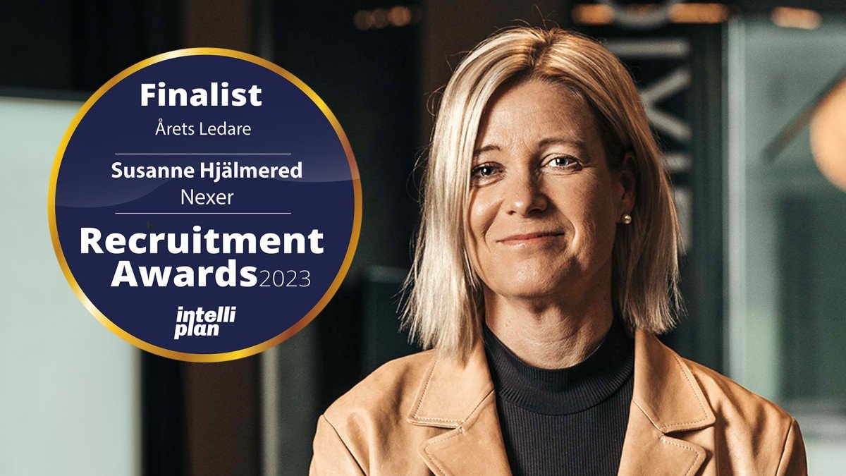 Susanne Hjälmered finalist i kategorin Årets Ledare på Recruitment Awards 2023 Susanne Hjälmered finalist i kategorin Årets Ledare på Recruitment Awards 2023