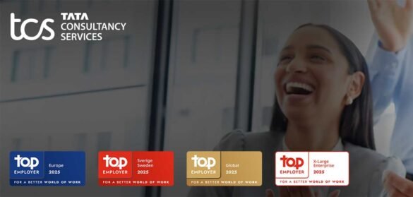 TCS Sverige utnämnt till Top Employer 2025 av Top Employers Institute